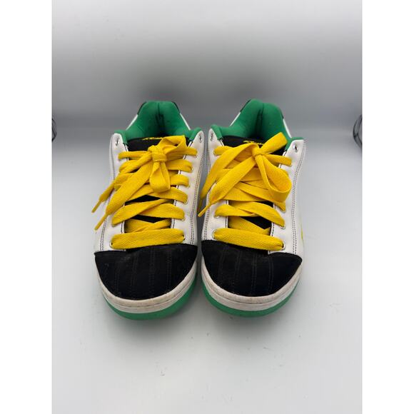 Reebok Men's Skateboard Shoes Size 12 USA White/Black/Yellow/Green - Picture 3 of 7